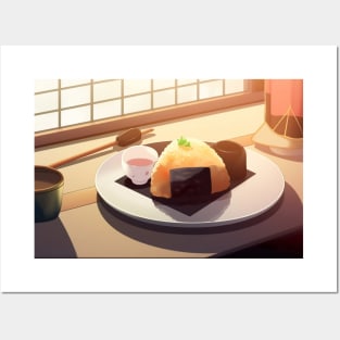 Delicous Japanese Food Onigiri - Anime Wallpaper Posters and Art